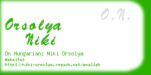 orsolya niki business card